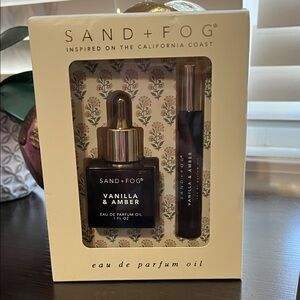 SAND + FOG Vanilla & Amber Eau de Parfum Oil Set - Gold and Brown